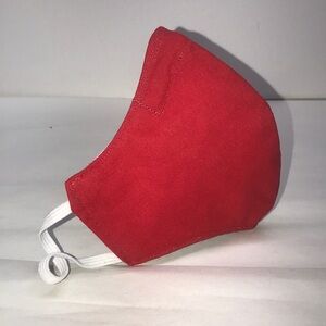 Red Mask with Elastic Handmade
